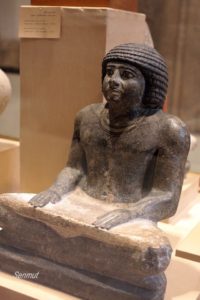 Statue of a scribe called Nimaatsed, 5th dynasty.